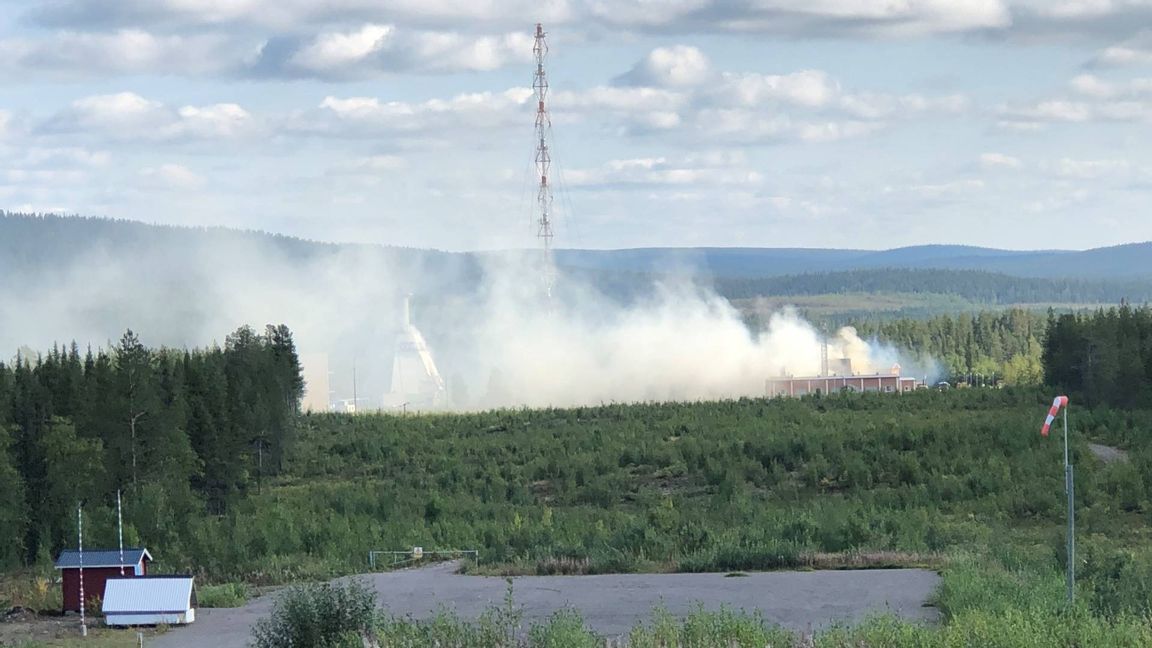 Branden på Esrange förstörde delvis rymdbasens infrastruktur för uppskjutning av sondraketer. Arkivbild. Foto: Rymdbolaget SSC/TT 