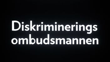 Skylten på Diskrimineringsombudsmannens kontor på Råsundavägen i Solna. Foto: Fredrik Sandberg / TT 