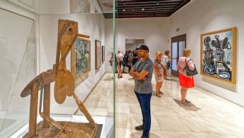 Bild inifrån Picassomuseet i Málaga. En stulen Picasso-målning värd upp till 150 miljoner kronor hittades i Paris förra veckan. Foto: Holger Uwe Schmitt, CC BY-SA 4.0, via Wikimedia Commons