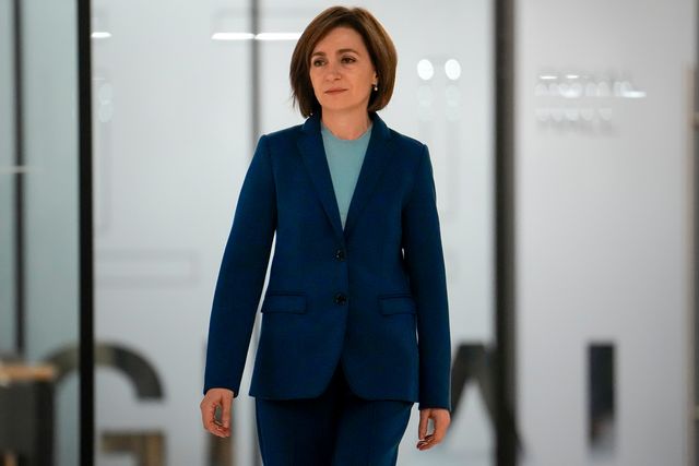 Moldaviens president Maia Sandu. Arkivbild. Foto: Vadim Ghirda/AP/TT