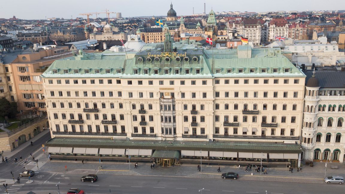 Grand Hôtel på Blasieholmen i Stockholm. Foto: Fredrik Sandberg/TT