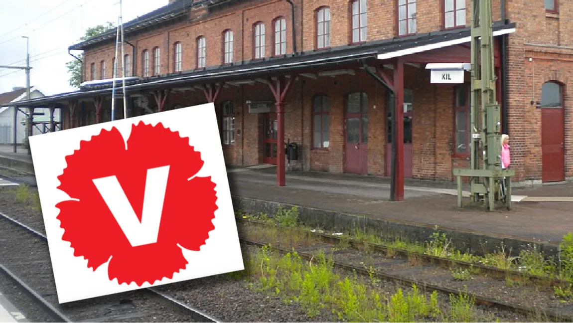 V i Kil ska styra med M och KD med stöd av SD:s mandat, trots partiets linje mot SD. Foto: Rasmus 28/CC BY-SA 3.0 (Wikimedia Commons). Logotyp: Vänsterpartiet. Montage: Bulletin