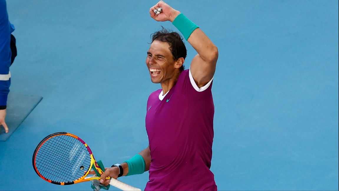 Rafael Nadal slog ut kanadensaren Denis Shapovalov. Foto: Tertius Pickard/AP/TT