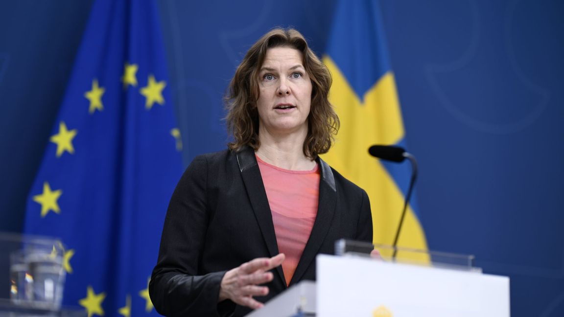 Nina Larsson (L), jämställdshets- och arbetslivsminister. Foto: Pontus Lundahl/TT