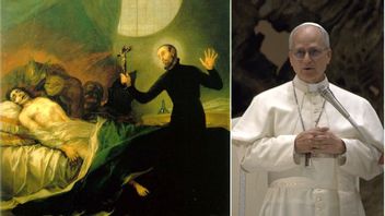 Francisco de Goyas målning av sankt Franciskus Borjas exorcism och påve Leo XIV. Foto: Public Domain/CC BY-SA 4.0/Wikimedia Commons