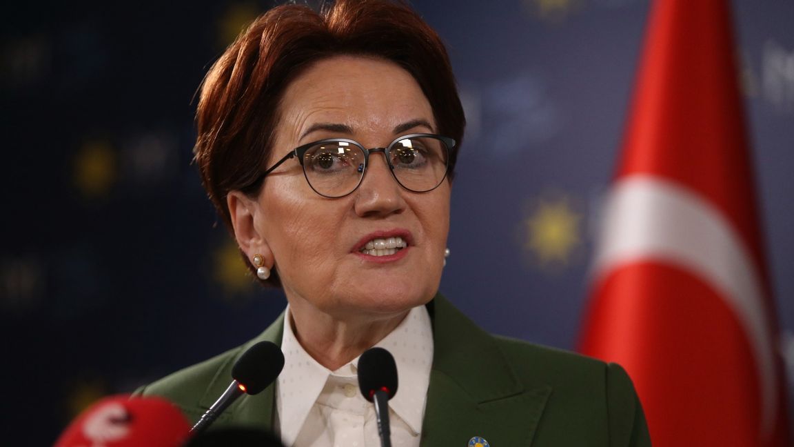 Meral Aksener, partiledare för IYI-partiet. Foto: AP/TT