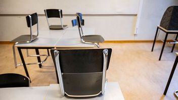 Ett tomt klassrum i Malmö. Bild: Johan Nilsson/TT