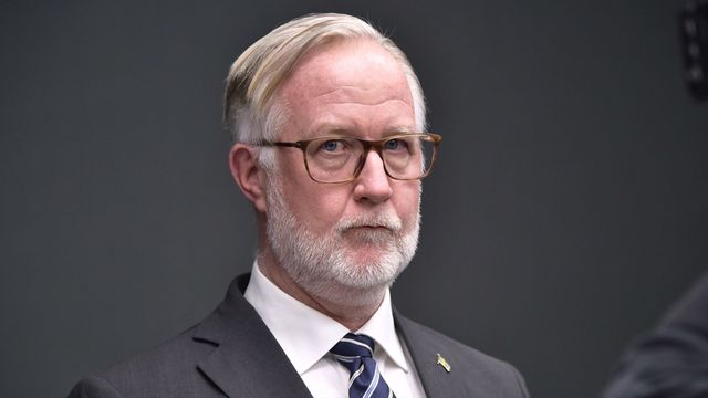 Utbildningsminister och Liberalernas partiledare Johan Pehrson. Foto: Axel Narving/TT
