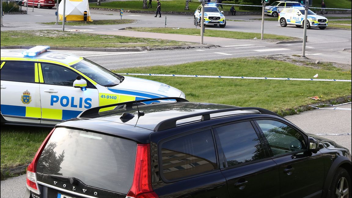 Misstänkt skottlossning i Västerås. Foto: Per Karlsson/TT (arkivbild)