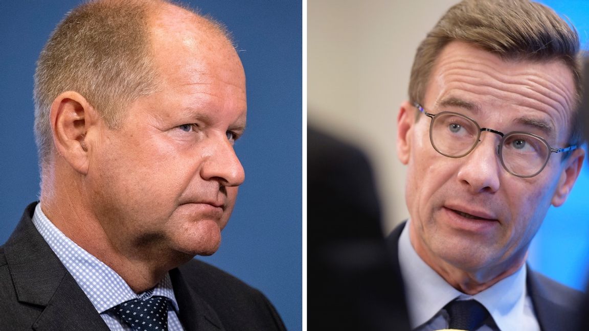 Generaldirektören för MSB Dan Eliasson och Moderaternas partiledare Ulf Kristersson. Foto: Amir Nabizadeh och Christine Olsson/TT.