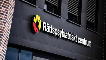 Genrebild. Skylt till ett rättspsykiatriskt centrum. Foto: Johan Nilsson/TT