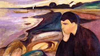 Den norske konstnären Edvard Munchs tavla melankoli från 1894/ Foto: WikiCommons Public Domain