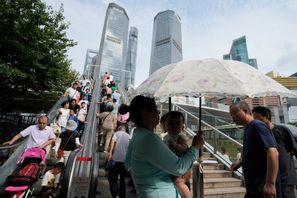 Finansdistriktet i Shanghai. Arkivbild. Foto: Ng Han Guan/AP/TT