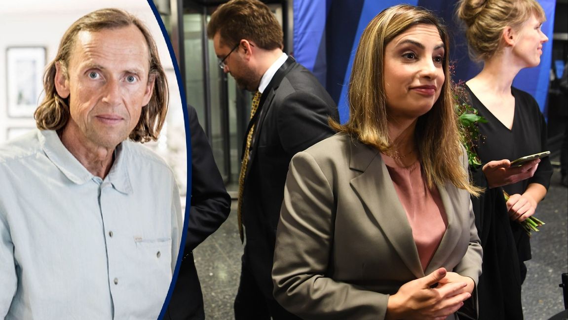 Nooshi Dadgostar (V) lät sig inte krokas av så lätt. Foto: Fredrik Sandberg/TT