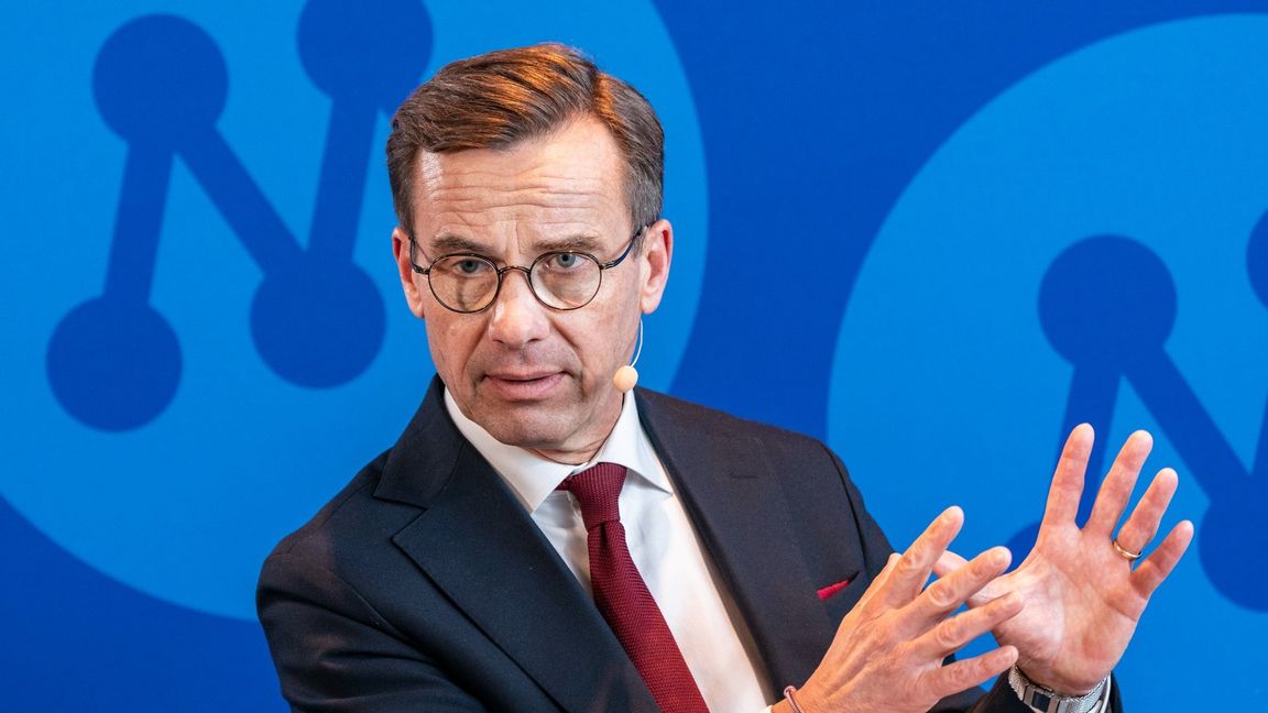 Moderaternas partiledare Ulf Kristersson föreslår en omläggning av energipolitiken. Foto: Johan Nilsson/TT