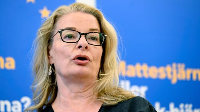 Skolminister Lotta Edholm (L). Arkivbild. Foto: Fredrik Sandberg/TT.