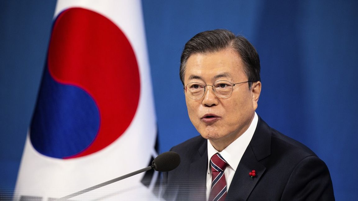 Sydkoreas president Moon Jae-In.
Foto: Jeon Heon-kyun