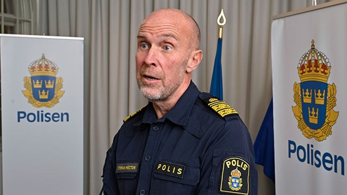 Biträdande rikspolischef Stefan Hector. Bild: Jonas Ekströmer / TT