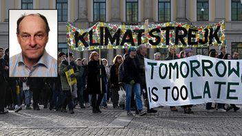 Dagens debattör Caspar Nilsson ställer sig frågande till dagens klimatdiskussion. Foto: Privat / Björn Larsson Rosvall/TT