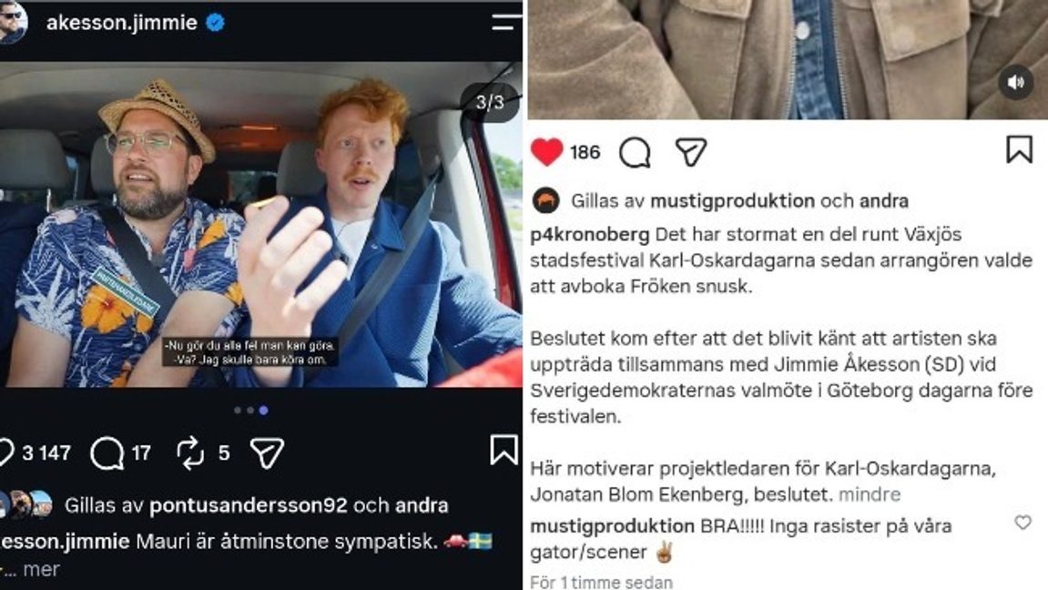 Bild: Faksmimil Instagram.