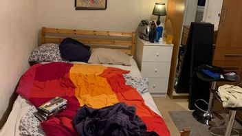 En bild på den åtalade mannens lägenhet på Nytorget, Södermalm, i Stockholm. Foto: Polisen