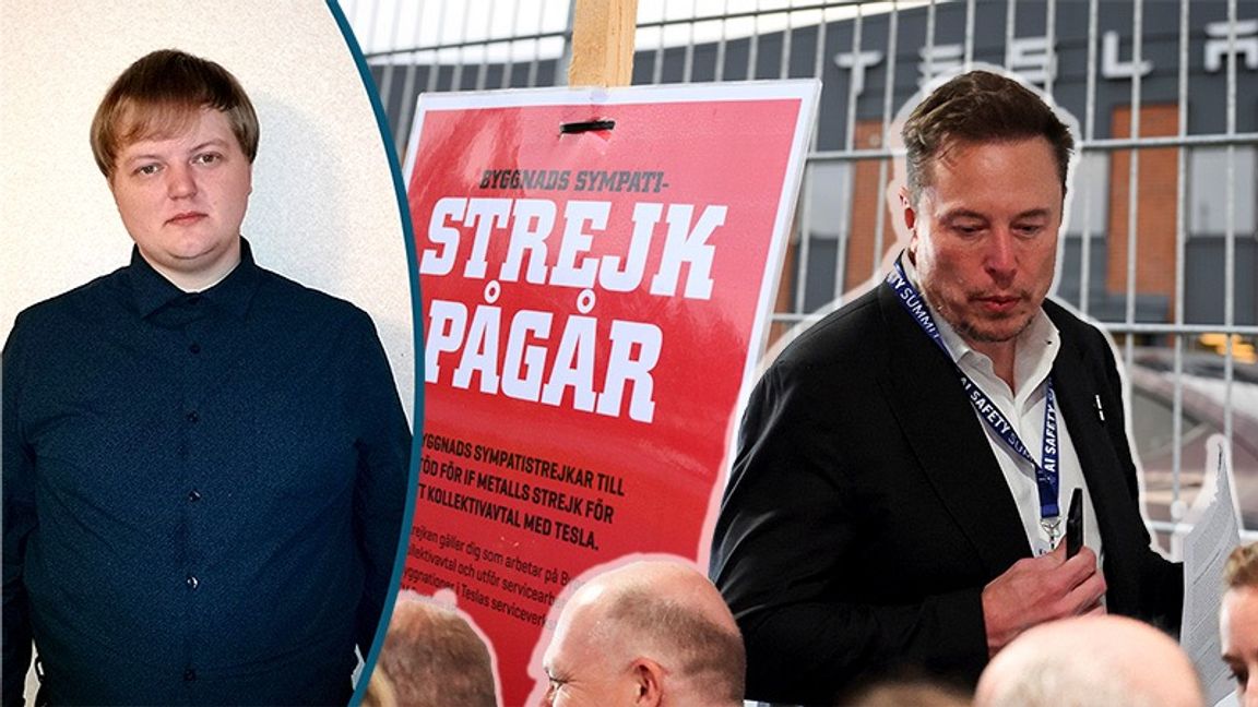 Elon Musk söker ta den svenska modellen i upptuktelse. Foto: Jessica Gow/TT Toby Melville/AP/TT