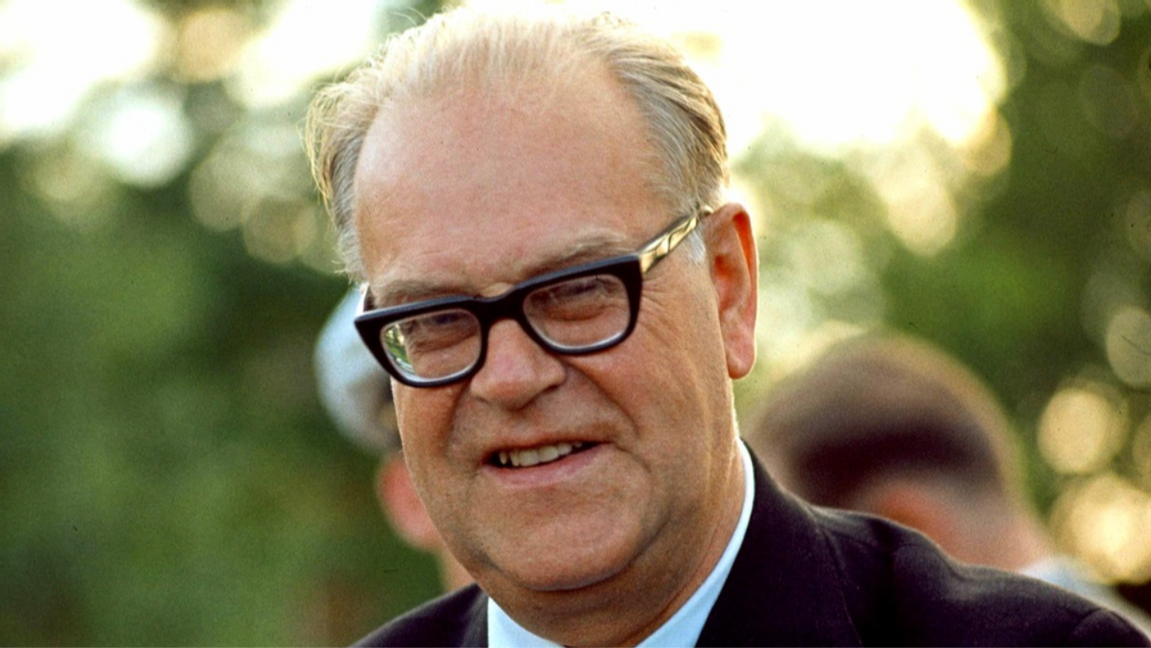 Statsminister Tage Erlander. En svunnen tid. Foto: Freddy Lindström / TT