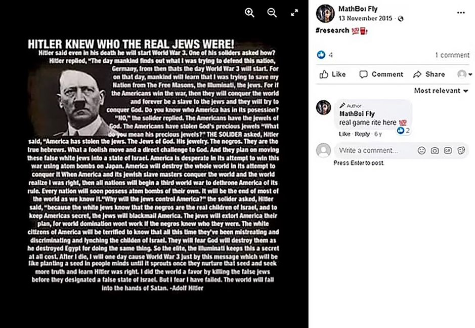 Darrell Brooks antisemitism rasism