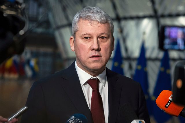 Catalin Predoiu på en bild tagen i Bryssel i december. Foto: Omar Havana/AP/TT