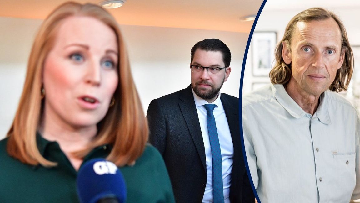 Annie Lööf (C) och Jimmie Åkesson (SD). Foto: Jonas Ekstromer/TT