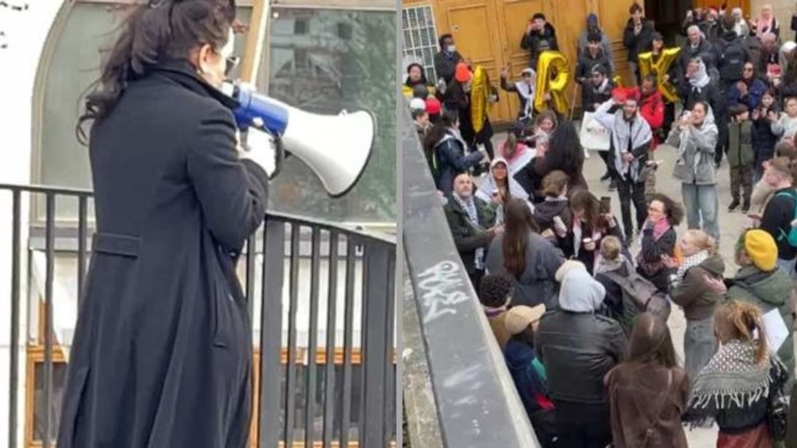 Tumult vid Stockholms moské. Foto: Polisen