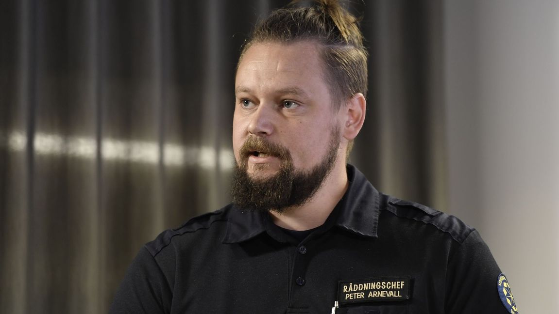 Peter Arnevall, räddningschef vid Storstockholms brandförsvar. Foto: Stina Stjernkvist/TT