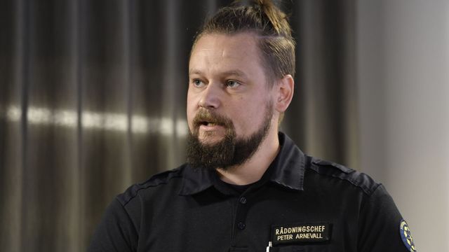 Peter Arnevall, räddningschef vid Storstockholms brandförsvar. Foto: Stina Stjernkvist/TT 