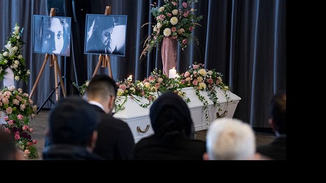Karolin Hakim begravs i Malmö 2019. När skjutningarna ökar, ökar också risken för utomstående. Foto: Johan Nilsson/TT