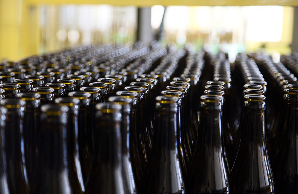 Tusentals liter vört rann ut när blixten slog ner vid Åbro Bryggeri i Vimmerby. Foto: Virginia Mayo