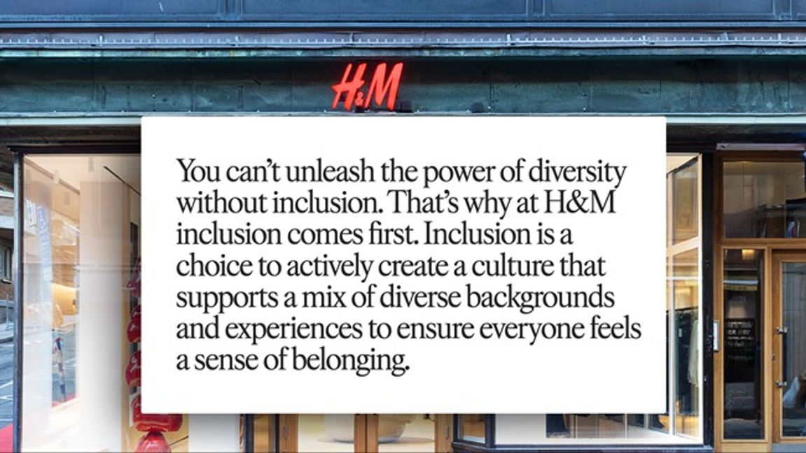 Diversity in focus for HM. Photo: HM