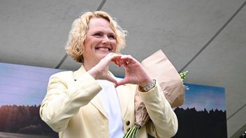 Centerpartiets partiledare Anna-Karin Hatt tidigare i sommar. Foto: Jessica Gow/TT