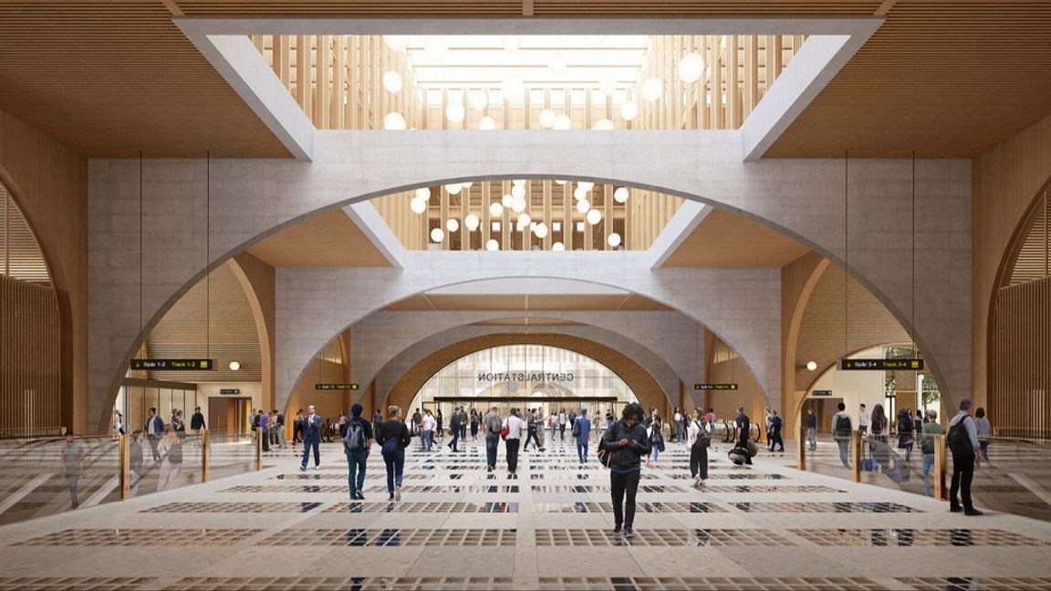 Göteborgs Centralstation ska byggas ut. Frågan är vad den ska heta. Foto: Reiulf Ramstad Arkitekter. 