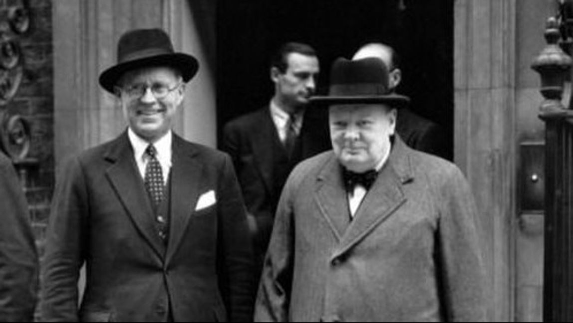 Joseph Kennedy tillsammans med Winston Churchill. Foto: Wikipedia. 