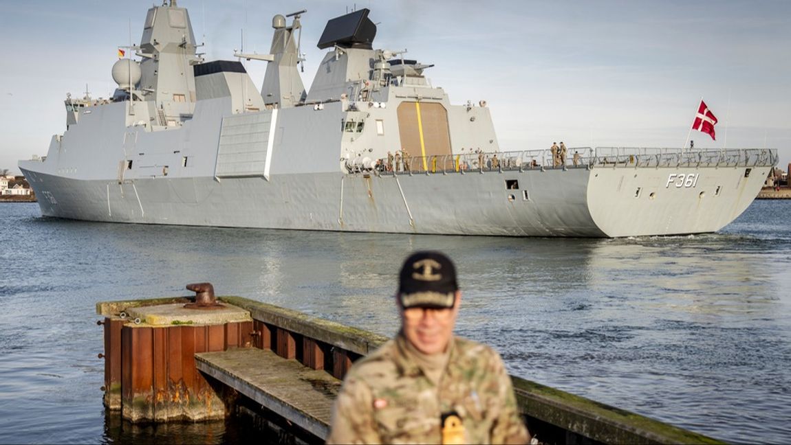 Danska fregatten Iver Huitfeldt. Arkivfoto. Foto: MADS CLAUS RASMUSSEN/RITZAU/AP/TT