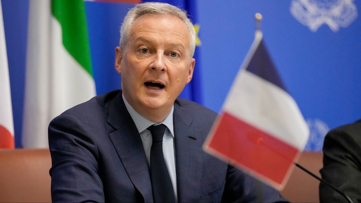 Frankrikes finansminister Bruno Le Maire. Arkivbild. Foto: ANDREW MEDICHINI/AP/TT