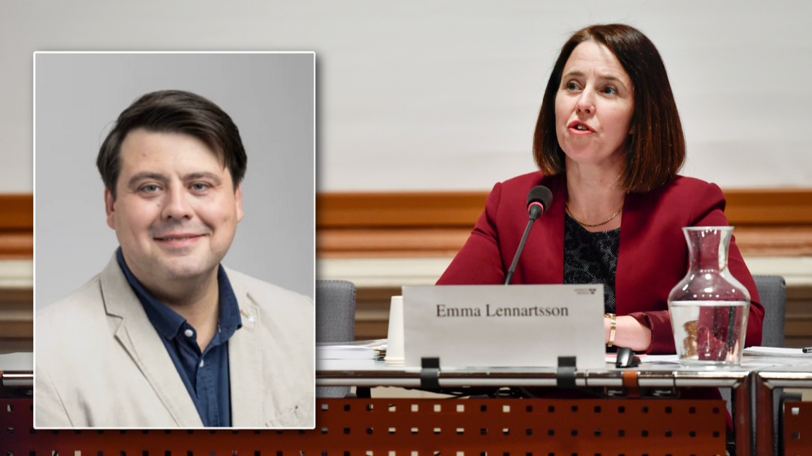 Oppositionsregionrådet Msciwoj Swigon (SD) blev ensam i sitt krav på att regiondirektör Emma Lennartsson ska avgå. Foto: Pressbild/Erik Simander/TT