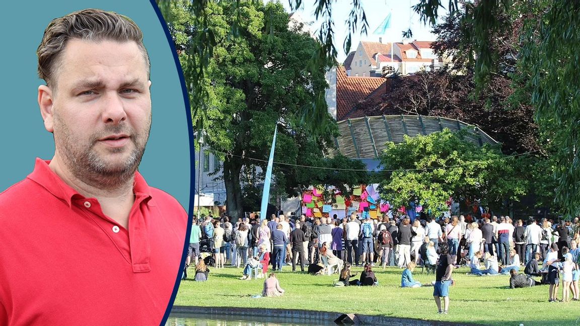 Almedalen är inte bara politik utan också fest. Foto: Wikicommons