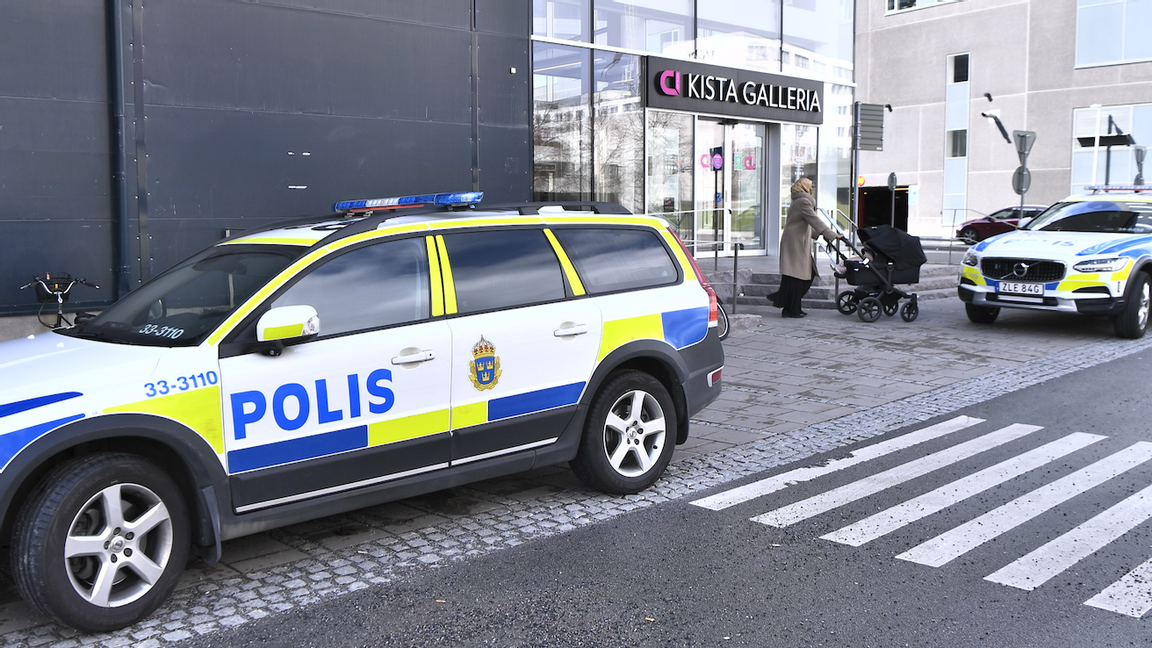 Kista galleria i norra Stockholm. En man greps efter en misstänkt knivattack i gallerian på onsdagen. Foto: Claudio Bresciani/TT