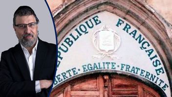 Frankrikes valspråk Frihet, Jämlikhet, Broderskap. Foto Public Domain