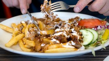 Kebabtallrik med pommes frites och sallad. Genrebild. Foto: Björn Larsson Rosvall / SCANPIX