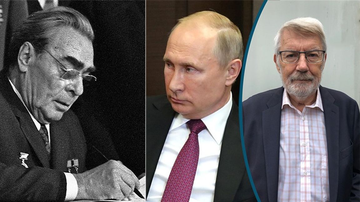 Har Leonid Brezjnev en lärljunge i Vladimir Putin? Foto: David H. Kennerly (public domain) / kremlin.ru (CC BY 4.0)