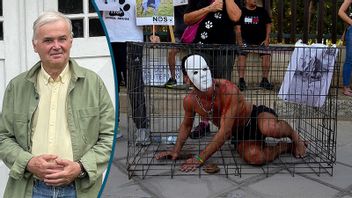 Demonstranter på Cypern kräver rättigheter för djuren. Foto: Petros Karadjias/AP/TT