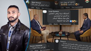 Sameh Egyptson på Al-Kompis TV. Skärmdumpar på några kommentarer. Foto: Timmy Augustsson / Skärmavbild Al-Kompis / Montage: Luai Ahmed.