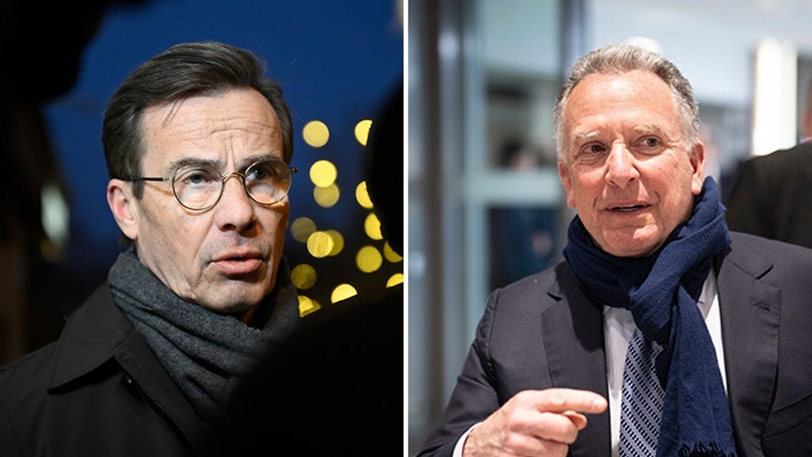 Ulf Kristersson och Steve Witkoff. Foto: Jessica Gow/Gian Ehrenzeller/AP/TT